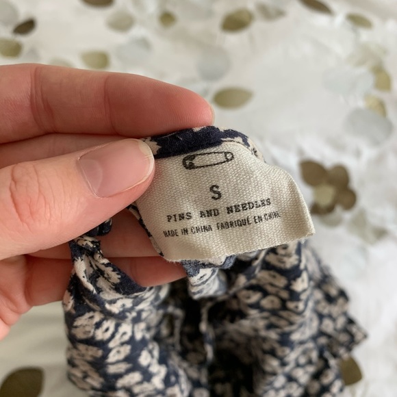 Anthropologie Floral Crop Top - Picture 4 of 4